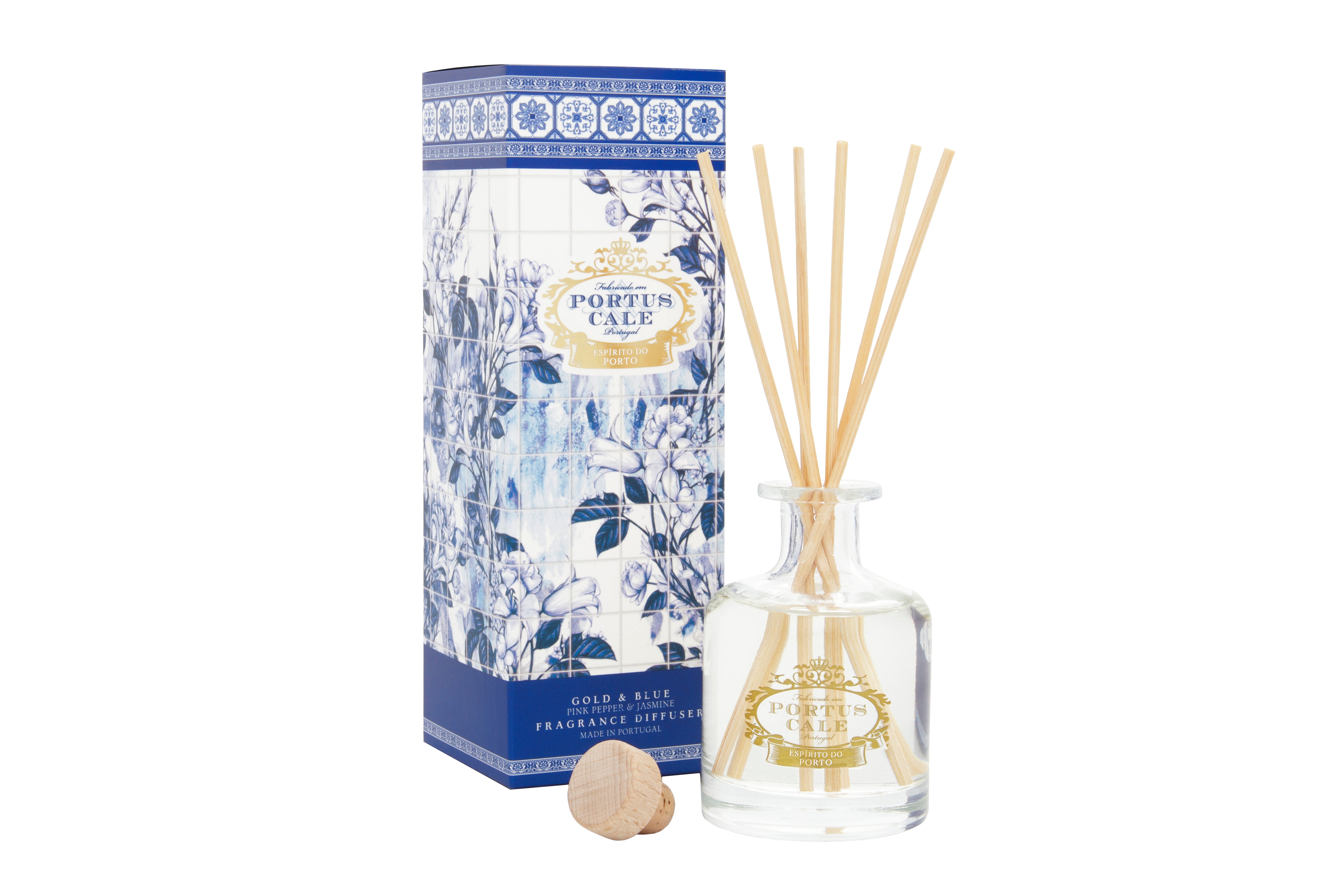 Pink Diffuse Pink Pepper & Jasmine Perfume Diffuser 100ml | Portus Cale Gold & Blue ...