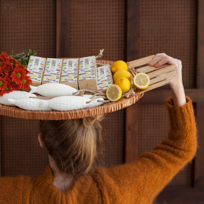 Lemon & Sea Salt Sardine Soap-On-a-Rope 100g