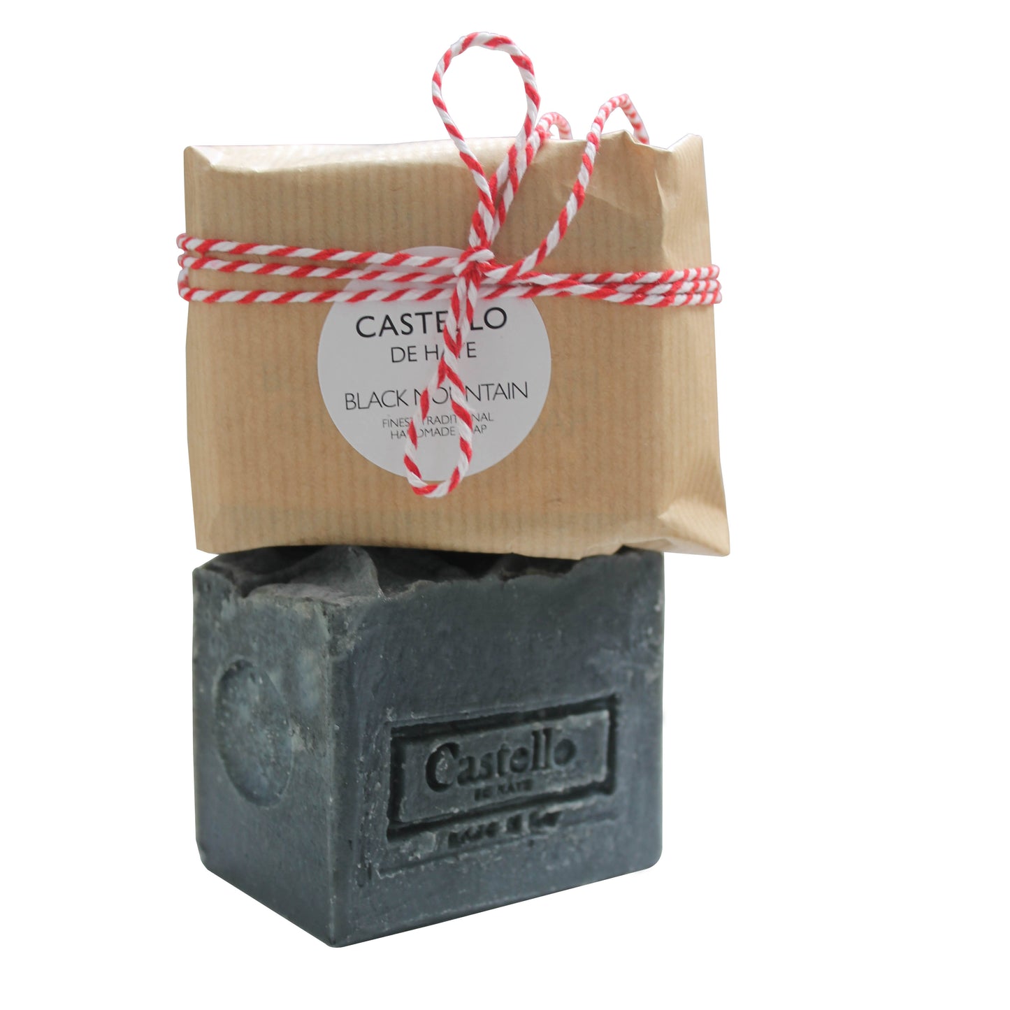 Charcoal Soap Bar - Black Mountain Aromatherapy, Natural Detox Handmade, Castello de Haye