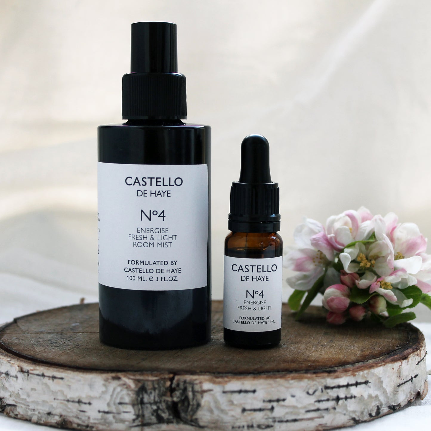 No.4 Energise Room Mist (spray), 100ml - Boost Your Day with Aromatherapy, Castello de Haye