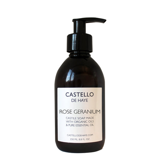 Delicate Rose Geranium Castile Soap with Organic Oils