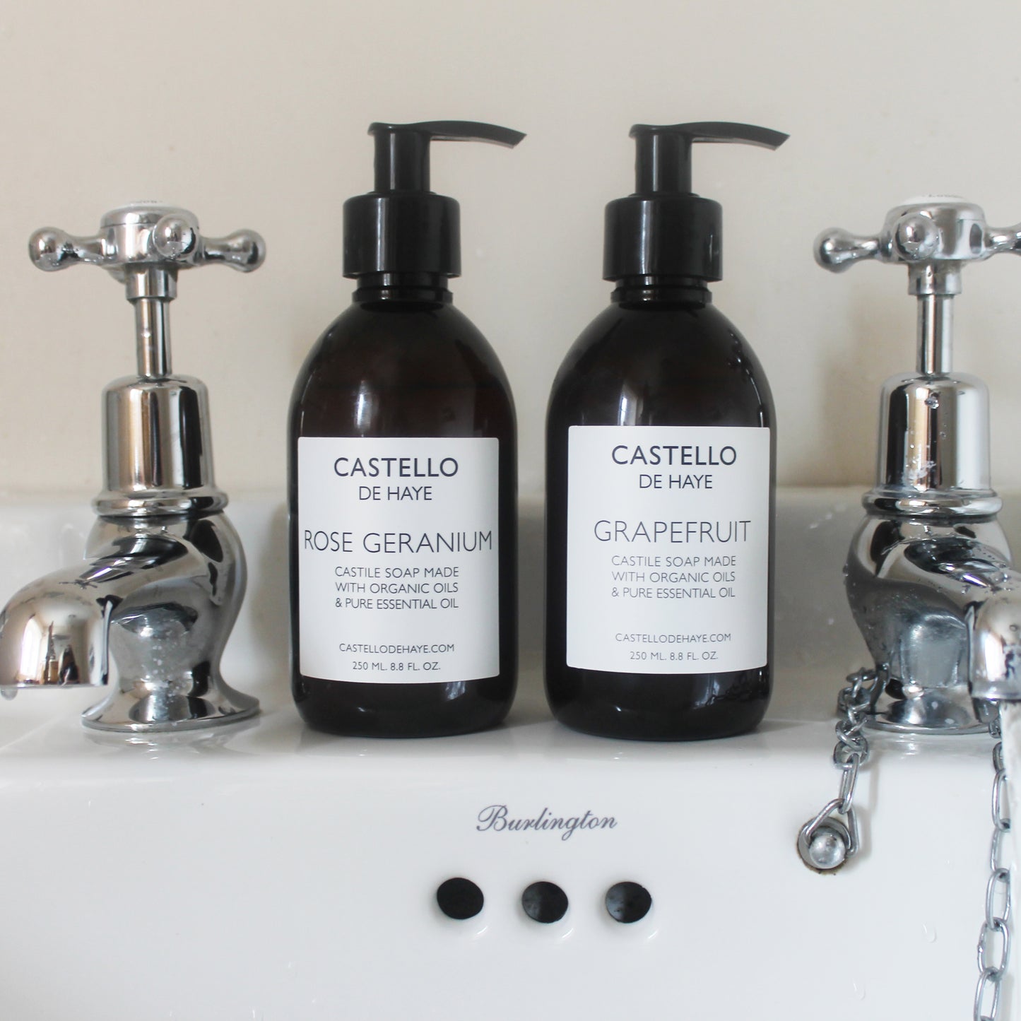 Delicate Rose Geranium Castile Soap with Organic Oils