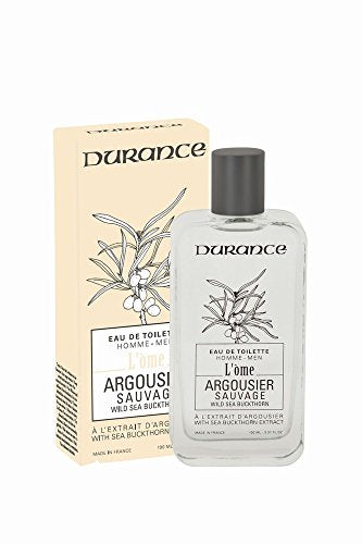Durance l'Ome Sea Buckthorn Eau de Toilette box and bottle in whte background